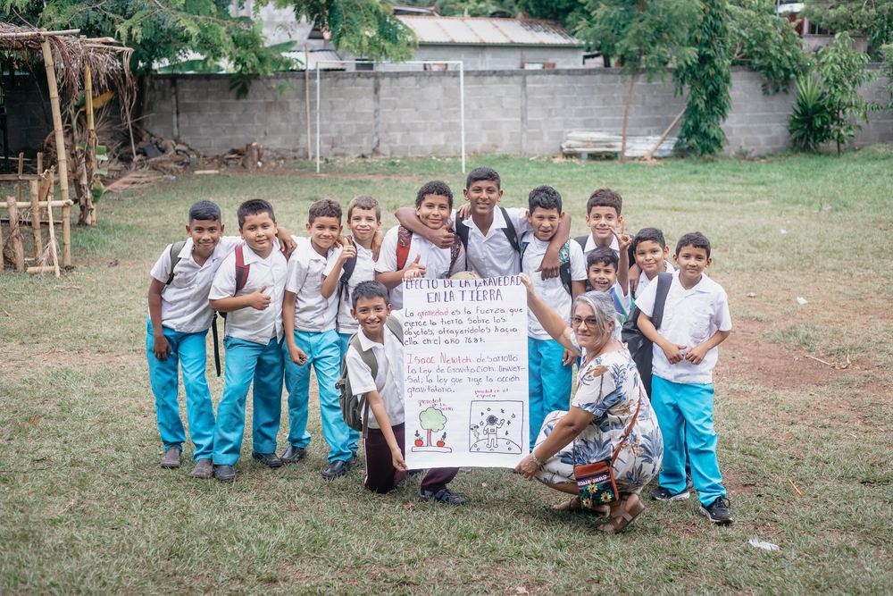 Gli alunni della scuola di Santa Cruz de Yojoa